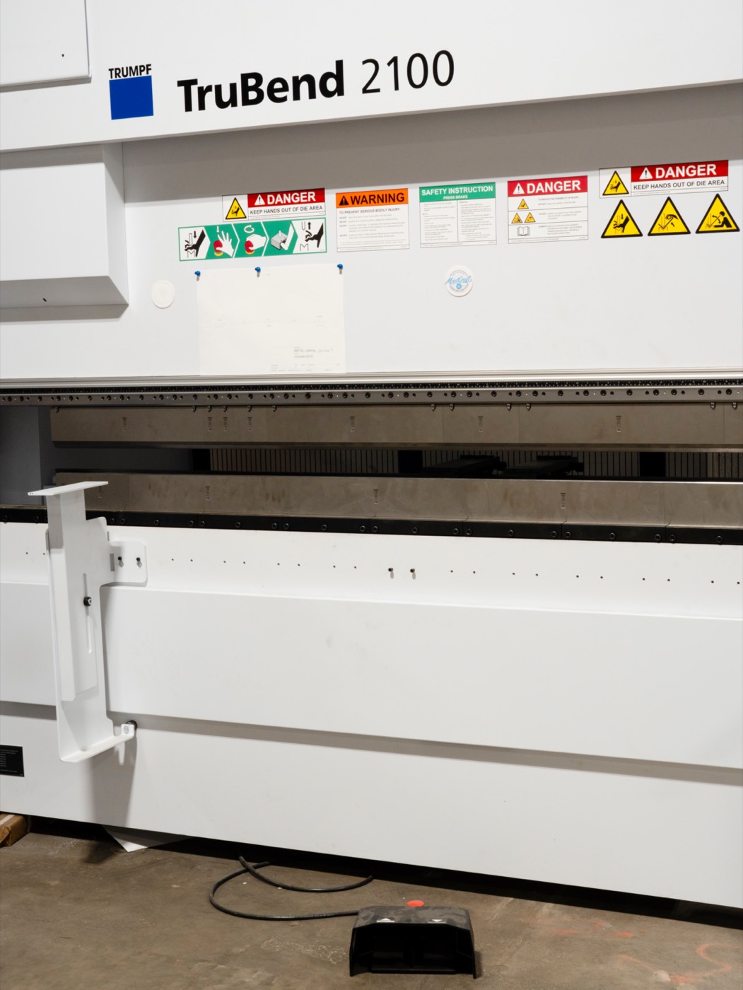 Trumpf TruBend 2100 press brake